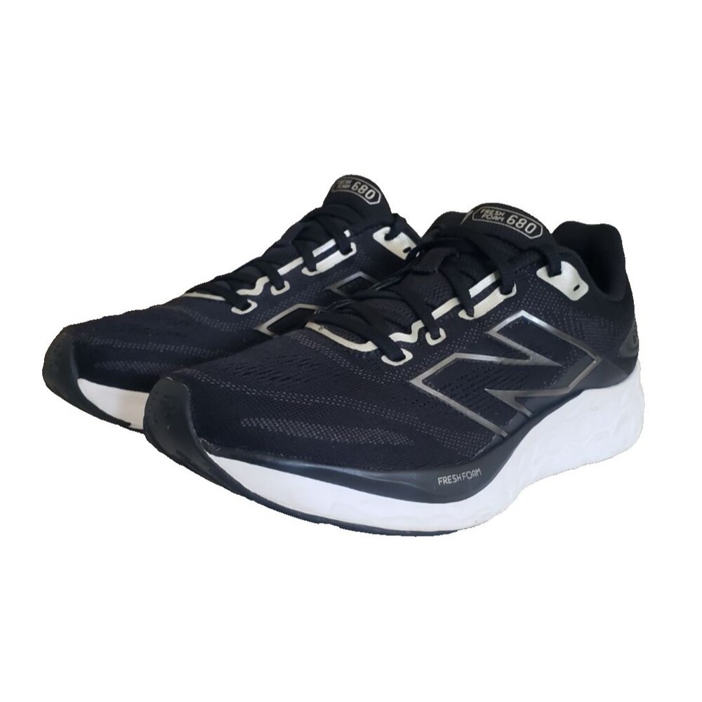 New Balance Women's Fresh Foam 680 V8 Running Shoe 8.5B Black Metallic Sneakers